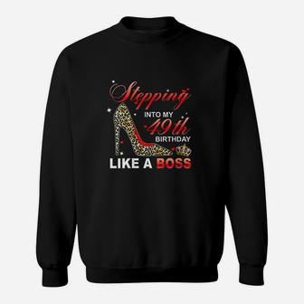 Stepping Into My 49Th Birthday Like A Boss Since Mother Sweatshirt | Crazezy CA