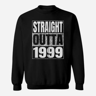 Straight Outta 1999 22Th Birthday Funny 22 Years Old Zip Hoodie Sweatshirt | Crazezy UK