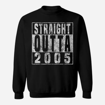 Straight Outta 2005 14Th Birthday Gift 14 Years Old Sweatshirt | Crazezy AU