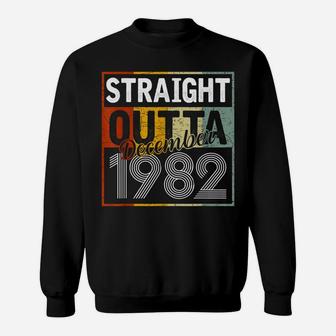 Straight Outta December 1982 Men Women Vintage 39Th Birthday Sweatshirt | Crazezy CA
