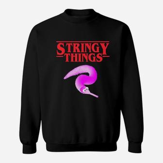 Stringy Things Fuzzy Magic Worm On A String Dank Meme Gift Sweatshirt | Crazezy DE