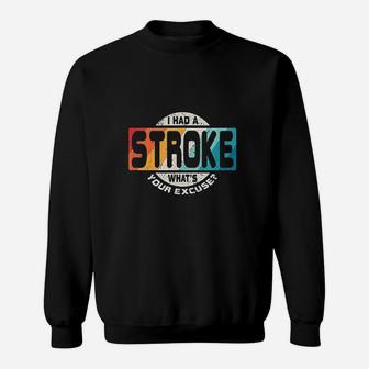 Stroke Survivor Retro Awareness Gift Sweatshirt | Crazezy