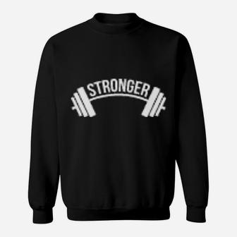 Stronger Cardio Simple Design Sweatshirt - Monsterry