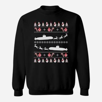 Submarine Service Submariner Ugly Christmas Sweatshirt Sweatshirt | Crazezy UK