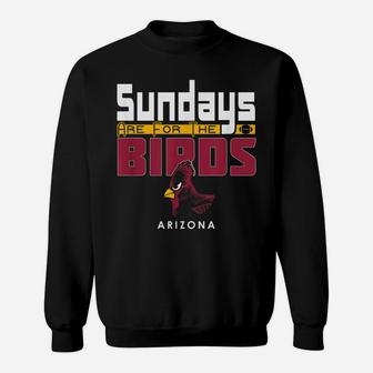 Sundays Are For The Birds Arizona Varsity Retro Football Sweatshirt | Crazezy CA