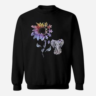 Sunflower Elephant Sweatshirt - Thegiftio UK