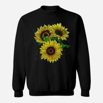 Sunshine Floral Blossom Yellow Flower Florist Sunflower Sweatshirt | Crazezy