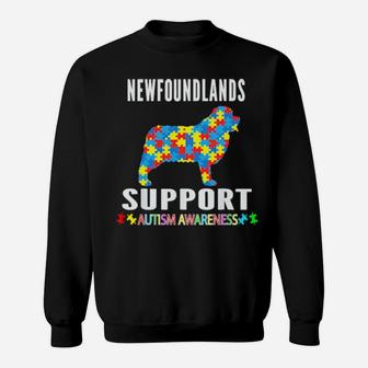 Super Heart Newfoundland Autism Awareness Sweatshirt - Monsterry AU