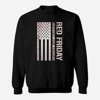 Support Our Troops Red Friday Zip Sweatshirt | Crazezy AU