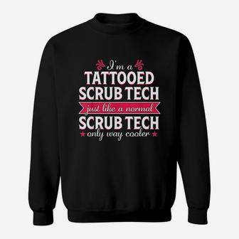 Surgical Tech Technologist Funny Tattoo Medical Gift Sweatshirt | Crazezy