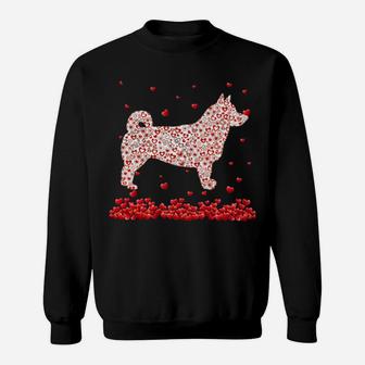 Swedish Vallhund Valentine Heart Dog Sweatshirt - Monsterry
