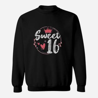 Sweet 16 Funny 16Th Birthday Party Teen Girl Sweatshirt | Crazezy UK