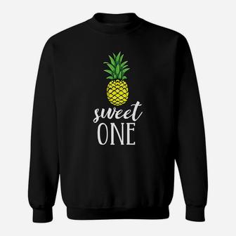 Sweet One Birthday Outfit Kids Girls Hawaii Pineapple Party Sweatshirt | Crazezy