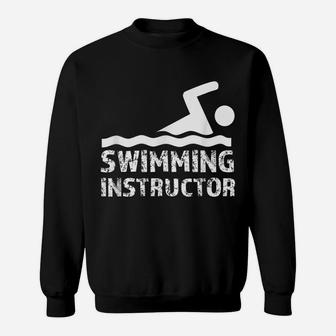 Swimming Instructor Lesson Swim Coach Sweatshirt | Crazezy