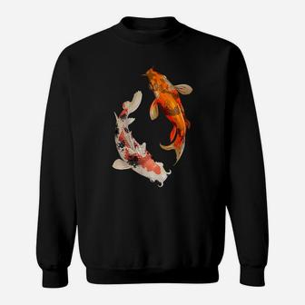 Swimming Japanese Carp Koi Fish Sweatshirt | Crazezy