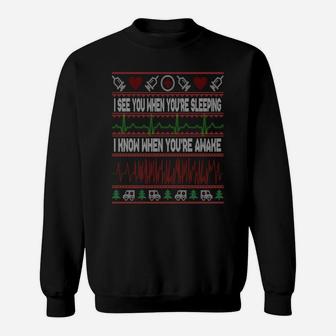 Tachy Nurse Ugly Christmas Sweater Doctor Medical Sweatshirt Sweatshirt | Crazezy