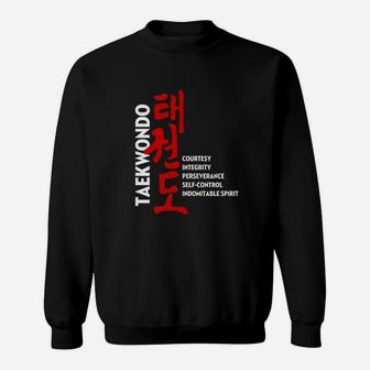 Taekwondo Tenets Sweatshirt - Thegiftio UK