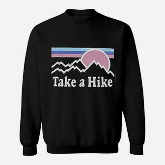 Take A Hike Printed Camping Hiking Graphic Sweatshirt | Crazezy CA