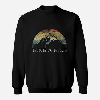 Take A Hike Retro Weathered Outdoor Hiking Sweatshirt | Crazezy DE