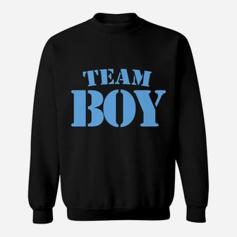Team Boy Baby Shower Gender Reveal Party Cute Funny Blue Sweatshirt | Crazezy AU