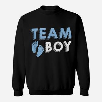 Team Boy Gender Reveal Baby Shower Birth Party Family Gift Sweatshirt | Crazezy DE