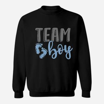 Team Boy Gender Reveal Baby Shower New Baby Sweatshirt - Seseable