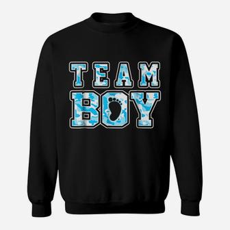 Team Boy Shirt - Blue Baby Shower Gender Reveal Shirt Sweatshirt | Crazezy UK