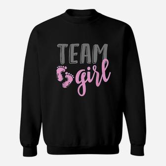 Team Girl Gender Reveal Baby Shower Sweatshirt - Seseable