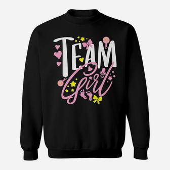 Team Girl Gender Reveal Party Baby Announcement Gift Sweatshirt | Crazezy CA