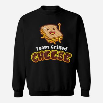 Team Grilled Cheese - Cheddar Food Sandwich Lover Sweatshirt | Crazezy