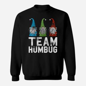 Team Humbug Funny Christmas Santa Vintage Style Gnomes Gift Sweatshirt | Crazezy CA