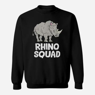 Team Rhino Rhino Squad Love Rhinoceros Sweatshirt | Crazezy AU