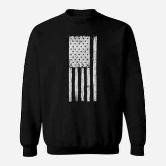 Team Roping - Patriotic Rodeo Cowboys - Distressed Sweatshirt | Crazezy