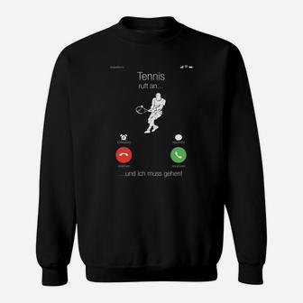 Tennis-Humor Sweatshirt für Sportbegeisterte, Anruf Ignorieren Design - Seseable