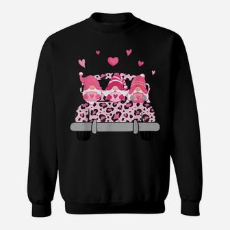 Tg Leopard Truck Gnome Valentines Day Costume Men Women Sweatshirt | Crazezy