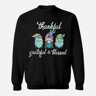 Thankful Grateful Blessed Shirt For Women Tie Dye Christmas Sweatshirt | Crazezy AU