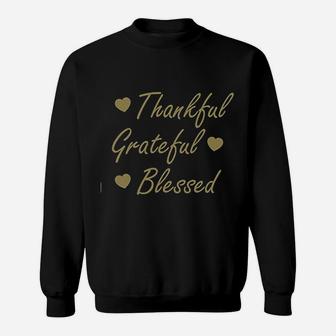 Thankful Grateful Blessed Sweatshirt - Thegiftio UK