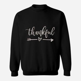 Thanksgiving Letter Print Sweatshirt | Crazezy