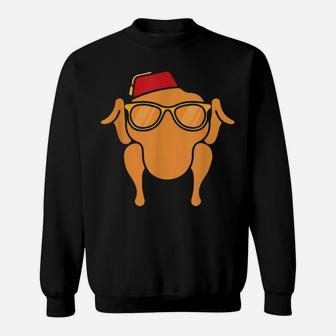 Thanksgiving Shirt Turkey Head Funny Gift For Friends Sweatshirt | Crazezy UK