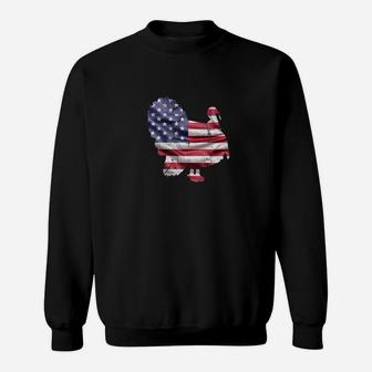 Thanksgiving Turkey American Flag Usa Gift Sweatshirt - Thegiftio UK