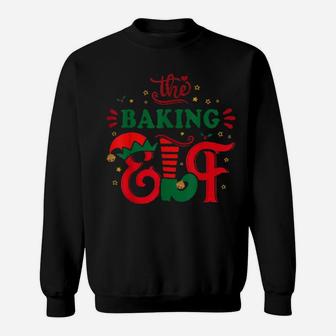 The Baking Elf Bakery Xmas For Baker Chef Cupcake Sweatshirt - Monsterry DE