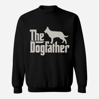 The Dogfather German Shepherd Dog Dad Sweatshirt | Crazezy CA