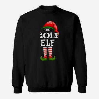 The Golf Elf Family Matching Christmas Group Gifts Pajama Sweatshirt Sweatshirt | Crazezy