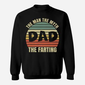 The Man The Myth The Bad The Farting Mens Vintage Dad Sweatshirt | Crazezy