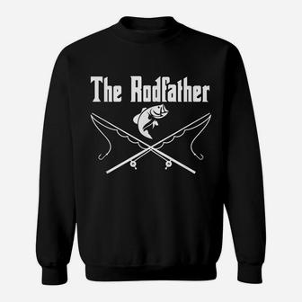 The Rodfather Funny Fishing Lover Daddy Dad Father Papa Sweatshirt | Crazezy UK