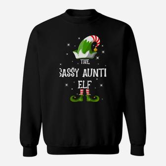 The Sassy Auntie Elf Family Matching Group Christmas Sweatshirt | Crazezy AU