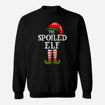The Spoiled Elf Family Matching Christmas Group Gifts Pajama Sweatshirt | Crazezy
