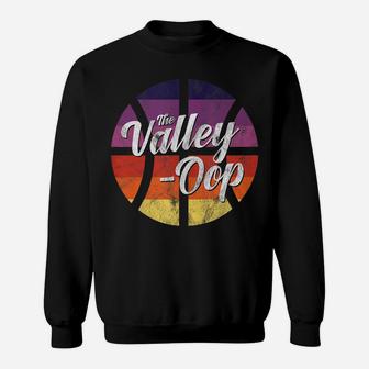 The Valley Oop Phoenix Basketball Retro Sunset Basketball Sweatshirt | Crazezy