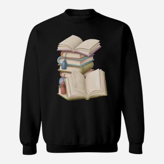 There Is No Such Thing As To Many Books | Reading Book Lover Sweatshirt Sweatshirt | Crazezy CA