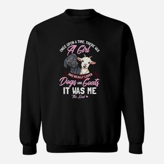 There Was A Girl Who Loved Dogs And Goats Sweatshirt | Crazezy CA